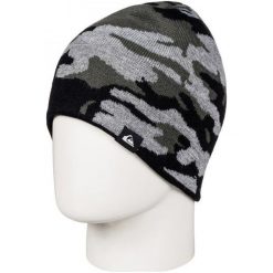 Quiksilver Czapka Zimowa Knox Beanie Black Grey Camokazi (kvj9). Czarne czapki męskie Quiksilver, na zimę, sportowe. W wyprzedaży za 85.00 zł.