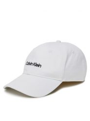 Calvin Klein Czapka z daszkiem Logo Embroidery LV04D5003G Biały. Białe czapki męskie Calvin Klein, bez wzorów, z bawełny. Za 129.99 zł.