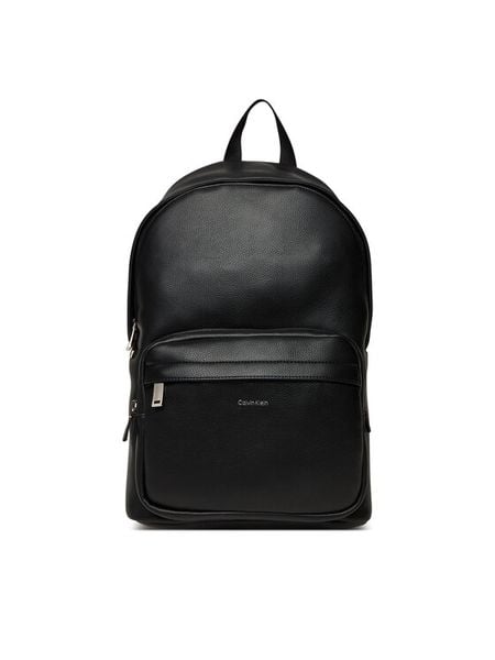 Calvin Klein Plecak Raised Round Backpack LV04D3155G Czarny. Czarne plecaki męskie Calvin Klein, bez wzorów, ze skóry. Za 389.99 zł.