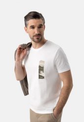 T-SIDE. Białe t-shirty męskie Volcano, m, bez wzorów, z bawełny, bez kołnierzyka, bez ramiączek. Za 59.99 zł.