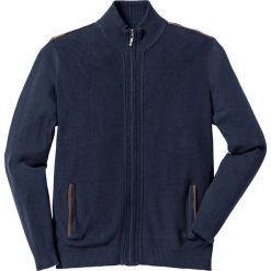 Sweter rozpinany Regular Fit bonprix ciemnoniebieski. Kardigany męskie marki bonprix. Za 49.99 zł.