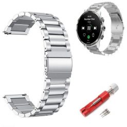 STALOWA BRANSOLETA DO ZEGARKA SMARTWATCH 24MM. Szare zegarki smartwatch Best Accessories. Za 59.00 zł.
