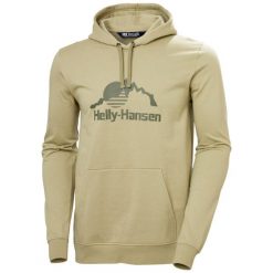 Bluza Helly Hansen Nord Graphic. Zielone bluzy nierozpinane męskie Helly Hansen, m, bez wzorów, z bawełny, casualowe, bez ramiączek, bez kaptura. Za 363.00 zł.
