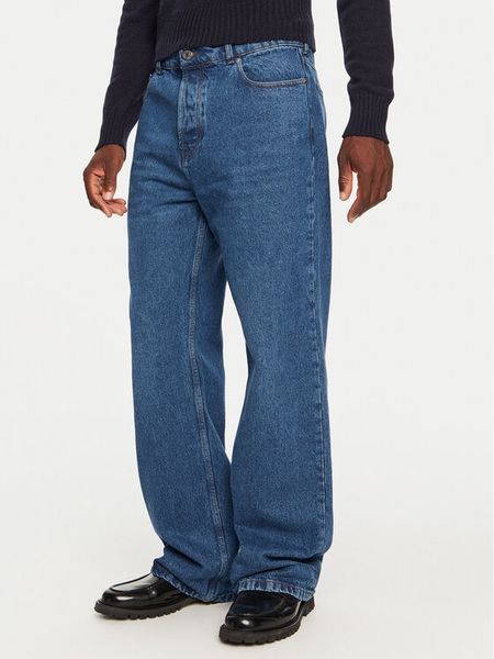 AMI Paris Jeansy HTR450.DE0031 Granatowy Large Fit. Niebieskie jeansy męskie AMI PARIS, bez wzorów, z bawełny. Za 849.99 zł.