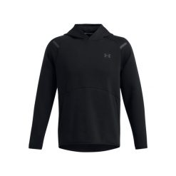Bluza z kapturem Under Armour Unstoppable Fleece. Czarne bluzy z kapturem męskie Under Armour, m, bez wzorów, z kapturem. Za 456.00 zł.