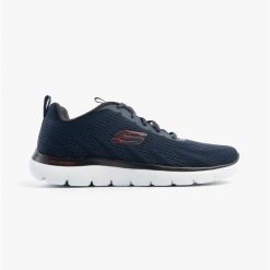 Buty męskie SKECHERS Summits Torre. Niebieskie buty sportowe na co dzień męskie Skechers, m, bez wzorów, bez ramiączek, bez kaptura. Za 259.99 zł.