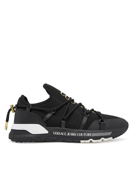 Versace Jeans Couture Sneakersy 79YA3SA6 ZS915 G89 Czarny. Czarne buty sportowe na co dzień męskie Versace Jeans Couture, m, bez wzorów, z jeansu, bez ramiączek, bez kaptura. Za 479.99 zł.