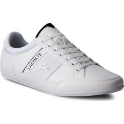Sneakersy LACOSTE - Chaymon 318 4 Us Cam 7-36CAM0012147 Wht/Blk. Białe buty sportowe na co dzień męskie Lacoste, z materiału. W wyprzedaży za 369.00 zł.