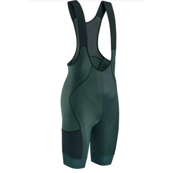 Spodenki rowerowe DISCOVER BIBSHORT, zielone. Zielone szorty sportowe męskie GIST, bez wzorów, sportowe. Za 399.00 zł.