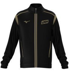 Kurtka z dresu Mizuno StarLigue LNH. Brązowe kurtki męskie Mizuno, bez wzorów, z dresówki, sportowe, bez ramiączek, bez kaptura. Za 344.00 zł.