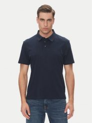 Calvin Klein Polo Supima LV04LB276G Granatowy Regular Fit. Niebieskie koszulki polo męskie Calvin Klein, m, bez wzorów, z bawełny, bez kołnierzyka, bez ramiączek. Za 309.99 zł.