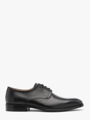 Eleganckie czarne półbuty sznurowane premium. Czarne eleganckie półbuty męskie Ryłko, ze skóry, eleganckie, bez obcasa, bez zapięcia. Za 729.99 zł.
