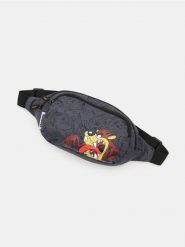 Nerka z nadrukiem Looney Tunes - szary. Szare saszetki męskie Sinsay, bez wzorów, małe. Za 29.99 zł.