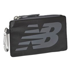 Portfel New Balance LAB23094BK – czarny. Czarne portfele męskie New Balance, bez wzorów, z materiału. Za 29.99 zł.