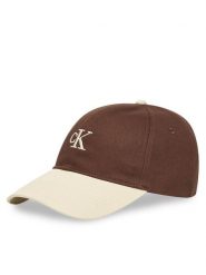 Calvin Klein Czapka z daszkiem Monogram Emb Colorblock Baseball LV04G5000G Brązowy. Brązowe czapki męskie Calvin Klein, bez wzorów, z bawełny. Za 169.99 zł.