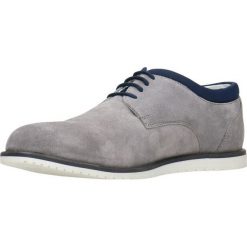 Półbuty BREAK. Szare eleganckie półbuty męskie Gino Rossi, ze skóry, eleganckie, bez obcasa, bez zapięcia. W wyprzedaży za 249.90 zł.