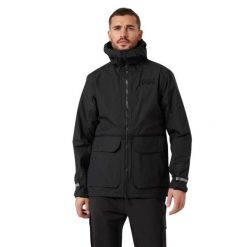 Kurtka Helly Hansen patrol transition. Czarne kurtki męskie Helly Hansen, xl, bez wzorów, sportowe, bez ramiączek, bez kaptura. Za 883.00 zł.