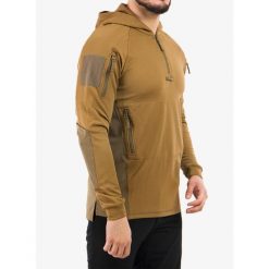 Bluza bushcraft męska Helikon-Tex Range Hoodie. Brązowe bluzy nierozpinane męskie Helikon-Tex, m, bez wzorów, bez ramiączek, bez kaptura. Za 261.99 zł.