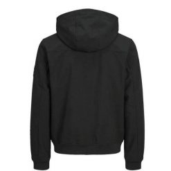 Kurtka Jack & Jones Basic Softshell Czarna. Czarne kurtki męskie Jack&Jones, bez wzorów, z softshellu, bez ramiączek, bez kaptura. Za 253.76 zł.
