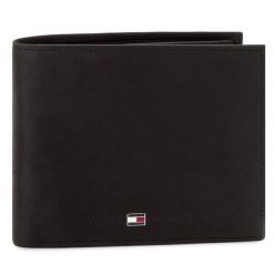 Portfel Tommy Hilfiger. Czarne portfele męskie Tommy Hilfiger, bez wzorów. Za 239.99 zł.