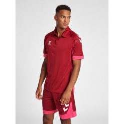 Polo Hummel Lead Functional. Czerwone koszulki polo męskie HUMMEL, m, bez wzorów, sportowe, bez kołnierzyka, bez ramiączek. Za 183.45 zł.