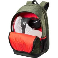 Plecak tenisowy Wilson Team Backpack. Zielone plecaki męskie Wilson, bez wzorów. Za 249.00 zł.