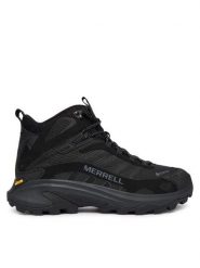 Merrell Trekkingi Moab Speed 2 Mid Gtx J037501 Czarny. Czarne buty trekkingowe męskie Merrell, bez wzorów, z materiału, bez zapięcia, trekkingowe. Za 849.99 zł.
