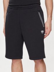 EA7 Emporio Armani Szorty sportowe 8NPS08 PJ4EZ 1578 Granatowy Regular Fit. Niebieskie szorty sportowe męskie EA7 Emporio Armani, bez wzorów, z syntetyku, sportowe. Za 269.99 zł.