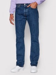 Levi's® Jeansy 501® 00501-0114 Granatowy Original Fit. Niebieskie jeansy męskie bez wzorów, z bawełny. Za 519.99 zł.