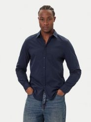 Mustang Koszula Canton 1016951 Granatowy Slim Fit. Niebieskie koszule męskie Mustang, m, bez wzorów, z bawełny, bez kołnierzyka, bez ramiączek. Za 209.99 zł.