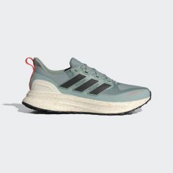 Buty Ultrarun 5 TR Running. Brązowe buty do biegania męskie ADIDAS, bez wzorów, z materiału, bez zapięcia, do biegania. Za 349.00 zł.