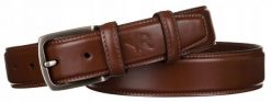 Pasek skórzany Rovicky [DH] RPM-14-SPL brązowy. Brązowe paski męskie ROVICKY, bez wzorów, ze skóry, klasyczne. Za 40.00 zł.