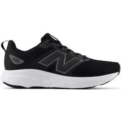 Buty męskie New Balance M460LK4 – czarne. Czarne buty treningowe męskie New Balance, bez wzorów, z materiału, bez zapięcia, do biegania. Za 199.99 zł.