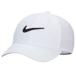 Czapka Z Daszkiem Z Logo Klubu DF. Białe czapki męskie Nike, bez wzorów, sportowe. Za 212.99 zł.