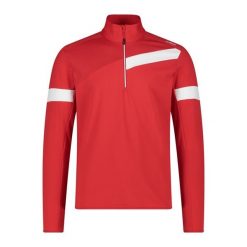 Polar CMP. Czerwone bluzy z polaru męskie CMP, bez wzorów, z polaru, sportowe, bez ramiączek, bez kaptura. Za 289.99 zł.