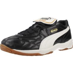 Buty PUMA YELLOW KING INDOOR Czarny. Czarne buty trekkingowe męskie Puma, bez wzorów, ze skóry, bez zapięcia, trekkingowe. W wyprzedaży za 323.50 zł.