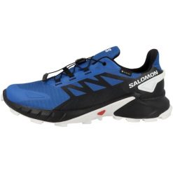 Buty do biegania męskie Salomon Supercross 4 Gtx. Niebieskie buty do biegania męskie Salomon, bez wzorów, z gore-texu, bez zapięcia, do biegania, gore-tex. Za 764.00 zł.
