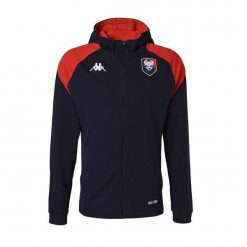 Bluza dresowa z kapturem SM Caen Arufeod 2023/24. Czerwone bluzy z kapturem męskie Kappa, bez wzorów, z dresówki, z kapturem. Za 377.00 zł.