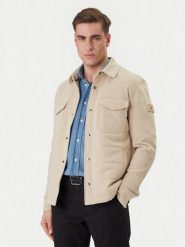 Tommy Hilfiger Kurtka przejściowa Mix Media MW0MW42486 Beżowy Regular Fit. Brązowe kurtki męskie Tommy Hilfiger, m, bez wzorów, z bawełny, bez ramiączek, bez kaptura. Za 1,099.00 zł.