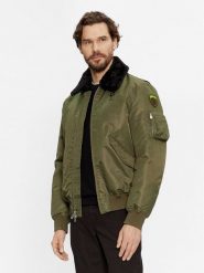 Blauer Kurtka bomber 23WBLUC02132 Zielony Regular Fit. Zielone kurtki męskie Blauer, m, bez wzorów, z syntetyku, bez ramiączek, bez kaptura. Za 2,609.00 zł.