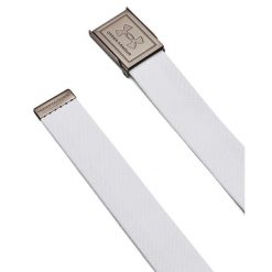 Pas Under Armour Drive Stretch Webbing. Białe paski męskie Under Armour, bez wzorów, sportowe. Za 168.50 zł.