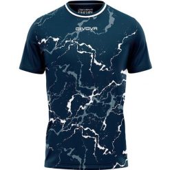 Koszulka Sportowa Givova Graphit Niebieska/Biała - Lekka i Oddychająca. Białe t-shirty sportowe męskie Givova, bez wzorów, z poliesteru, sportowe, bez ramiączek. Za 76.50 zł.