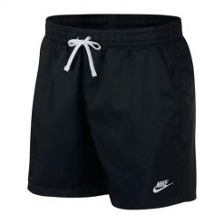 Spodnie sportowe męskie Nike Nsw CE Short Woven Flow. Czarne szorty sportowe męskie Nike, bez wzorów, sportowe. Za 262.00 zł.