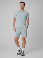 4F Spodenki treningowe szybkoschnące męskie - miętowe S. Niebieskie szorty sportowe męskie 4f, bez wzorów, ze skóry, sportowe. Za 149.99 zł.