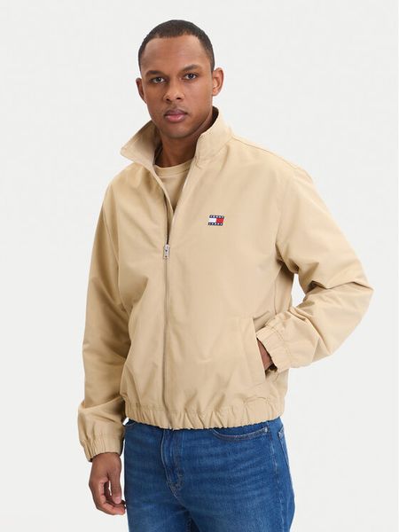 Tommy Jeans Kurtka przejściowa Essential DM0DM22720 Beżowy Regular Fit. Brązowe kurtki męskie Tommy Jeans, l, bez wzorów, z jeansu, bez ramiączek, bez kaptura. Za 529.99 zł.