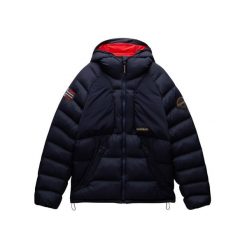 Kurtka puchowa Napapijri A-Moesa Puf. Niebieskie kurtki narciarskie i snowboardowe męskie Napapijri, m, bez wzorów, z puchu, bez kaptura, narciarskie. W wyprzedaży za 1,188.00 zł.