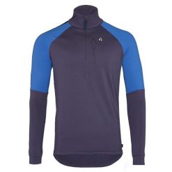 Bluza do narciarstwa biegowego z półgolfem męska Silvini Marone MJ1900. Niebieskie bluzy nierozpinane męskie Silvini, m, bez wzorów, bez ramiączek, bez kaptura. Za 325.00 zł.