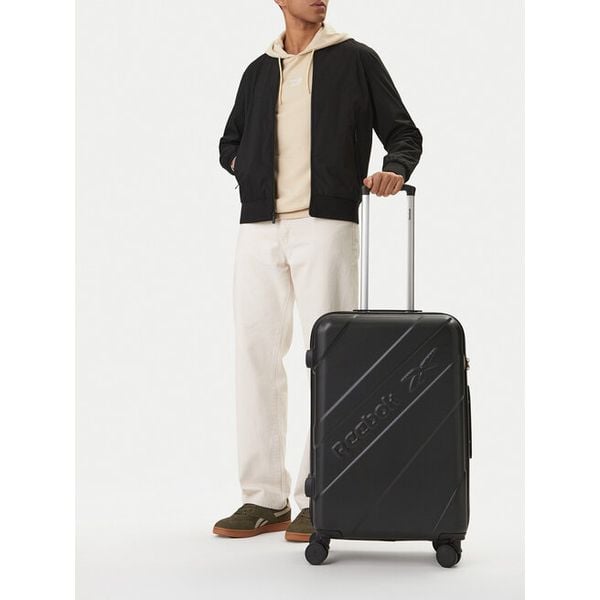 Walizka średnia Reebok. Czarne walizki męskie Reebok, bez wzorów, średnie. Za 319.99 zł.