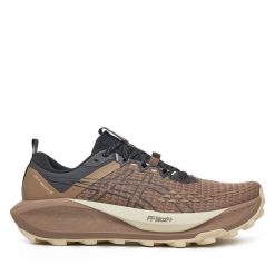 Buty do biegania Asics. Brązowe buty do biegania męskie Asics, bez wzorów, bez zapięcia, do biegania. Za 609.99 zł.