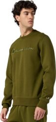 Champion Bluza męska Crewneck Sweatshirt oliwkowa 220272 GS585 M. Zielone bluzy nierozpinane męskie CHAMPION, m, bez wzorów, bez ramiączek, bez kaptura. Za 346.44 zł.